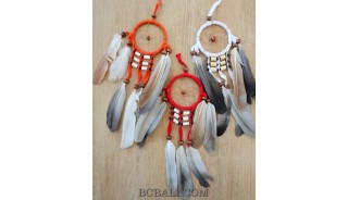 small hanging native americana style dream catcher keyring
